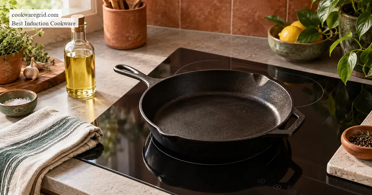 How to Season Cast Iron on Induction Without Overheating the Center